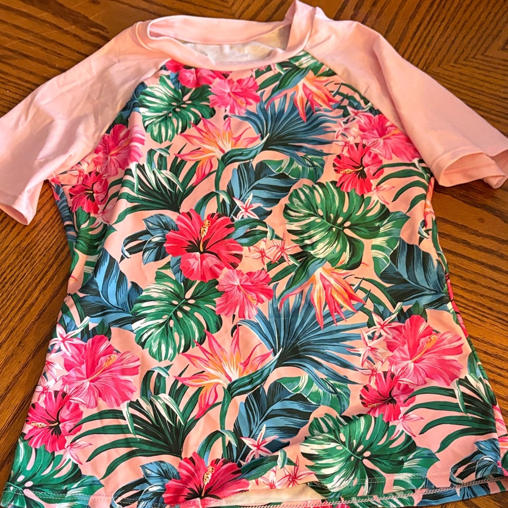 Tropical Floral Raglan Shirt